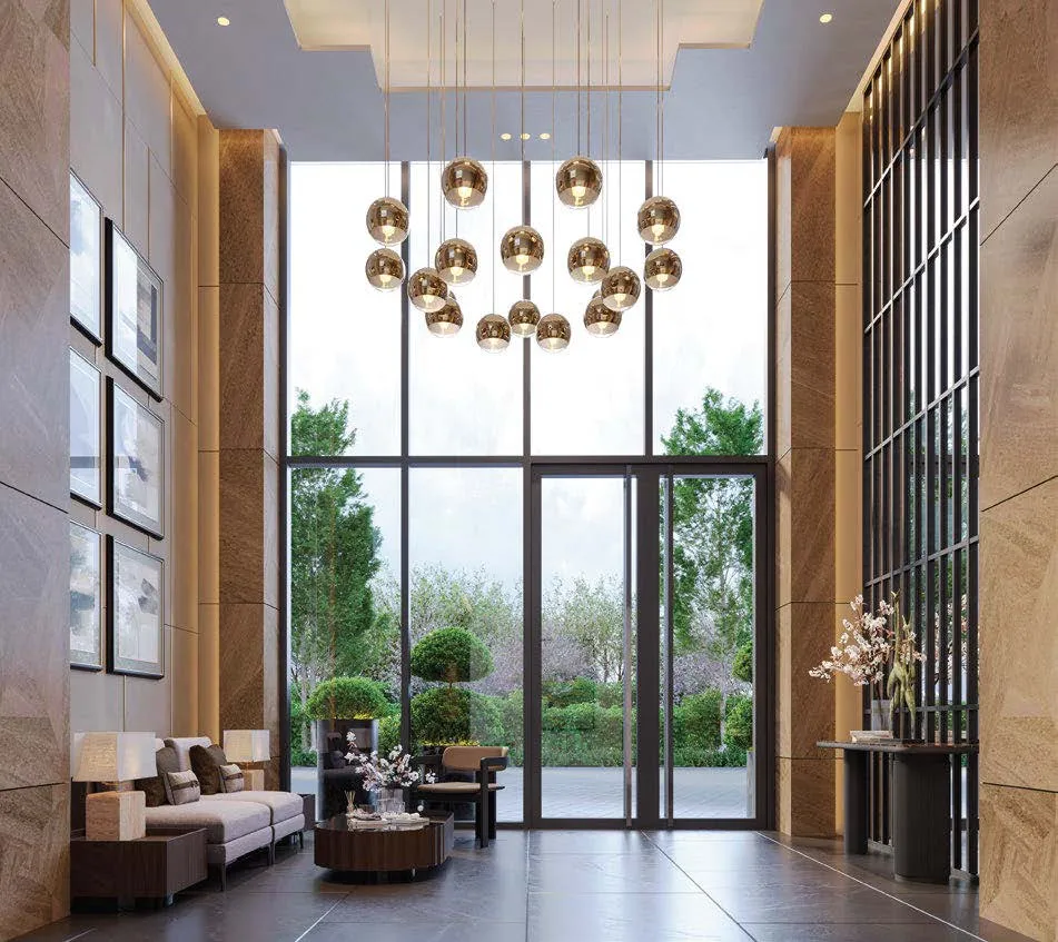 Double-Height Grand Lobby